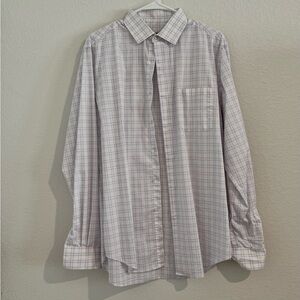 Van Heusen Men's Light Plaid Button Down Shirt